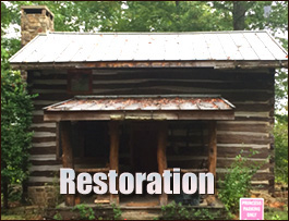 Historic Log Cabin Restoration  Triangle, Virginia